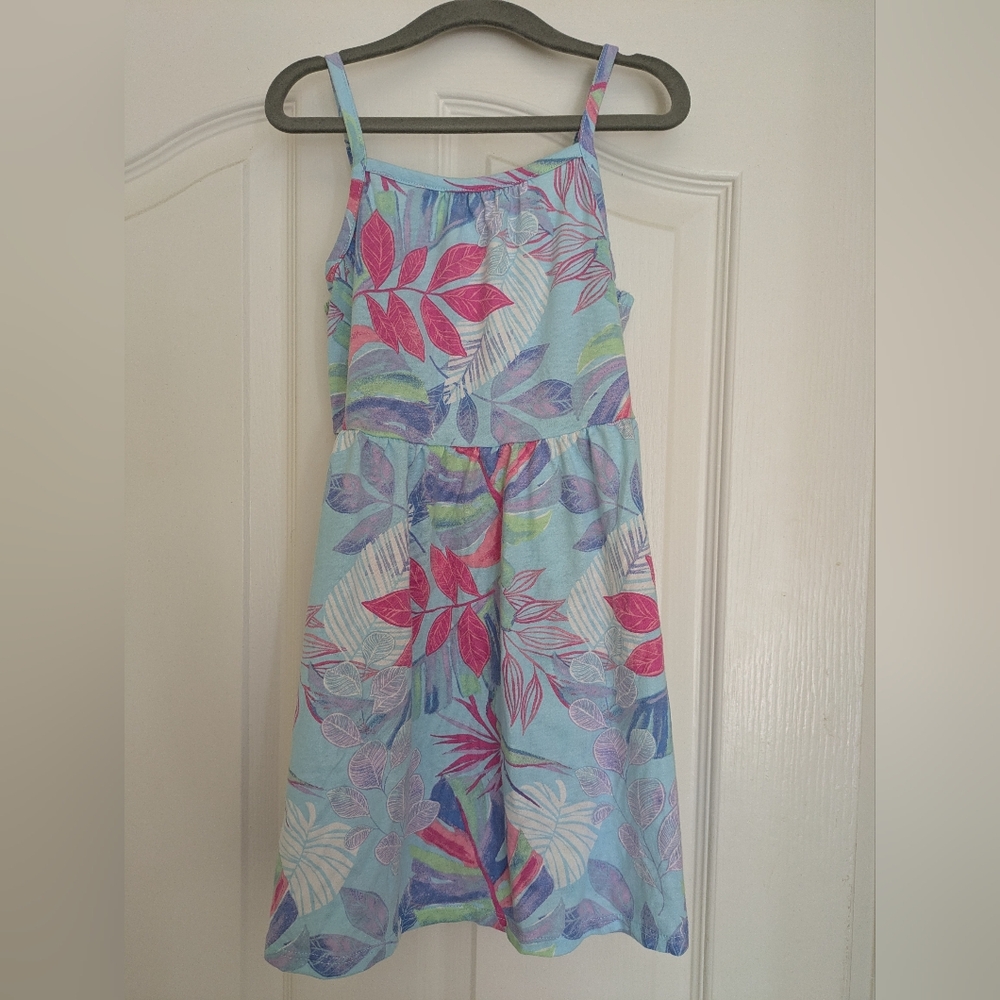 The Children's Place Pastel Leaf Print Dress